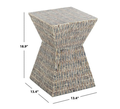 Gennaro 19 in. Capiz Accent Table