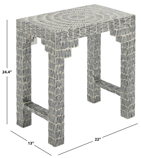 Nuoro 24 in. Capiz Accent Table