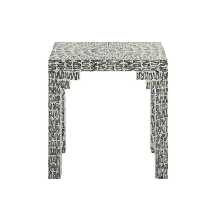 Nuoro 24 in. Capiz Accent Table