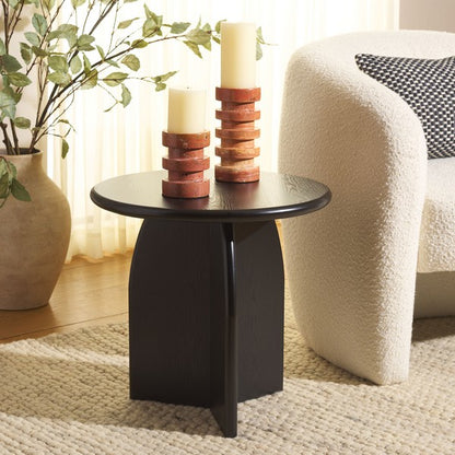 Rovigo 20 in. Wood Accent Table - Black