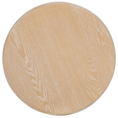 Rovigo 20 in. Wood Accent Table - Bleached White