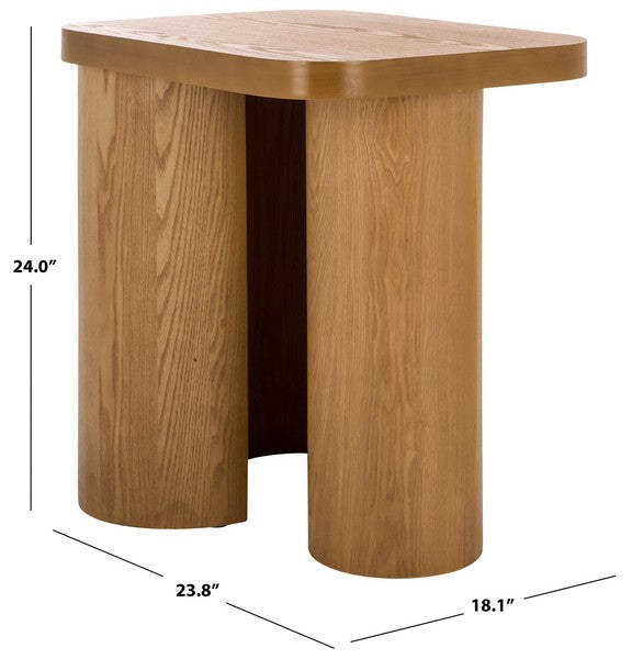 Zuglio 24 in. Wood Accent Table - Natural