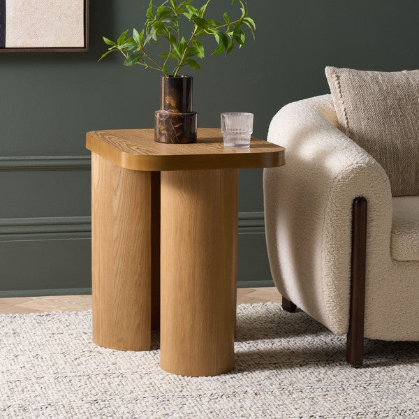 Zuglio 24 in. Wood Accent Table - Natural