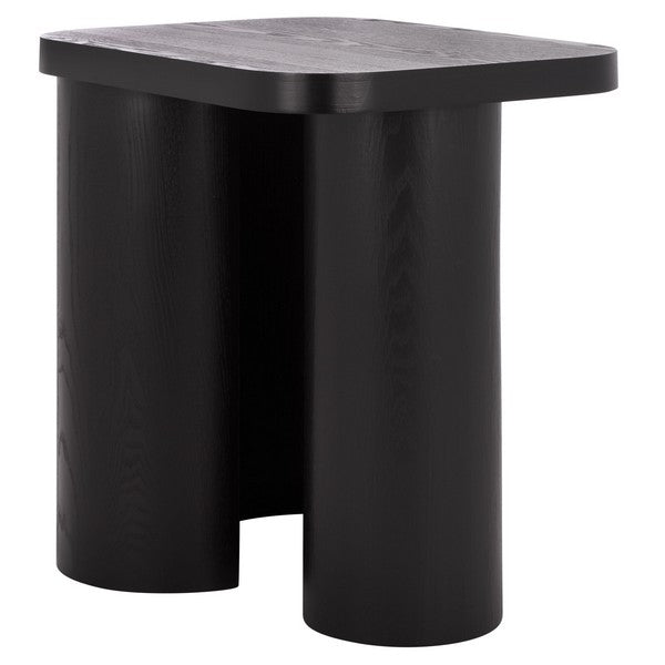 Zuglio 24 in. Wood Accent Table - Black
