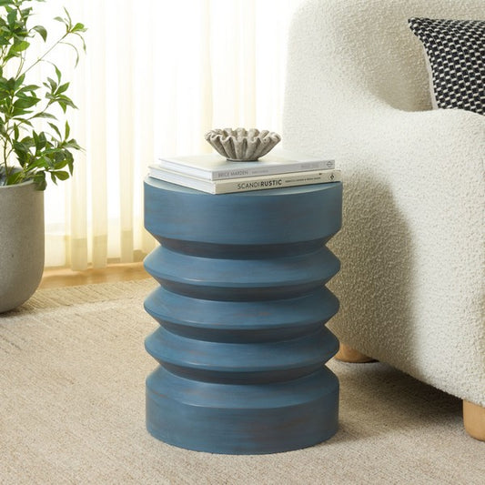 Maiori 18 in. Pine Wood Accent Table