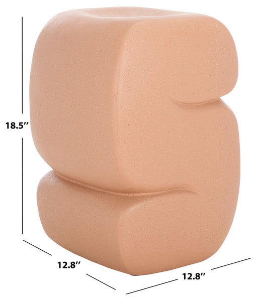 Semonzo 19 in. Accent Table - Terracotta