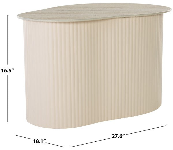 Brianza 28 in. Ceramic Top Accent Table