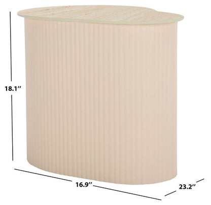 Siracusa 23 in. Ceramic Top Accent Table