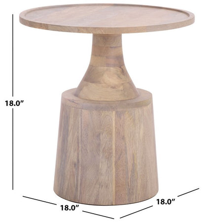 Igliano 18 in. Mango Wood Accent Table