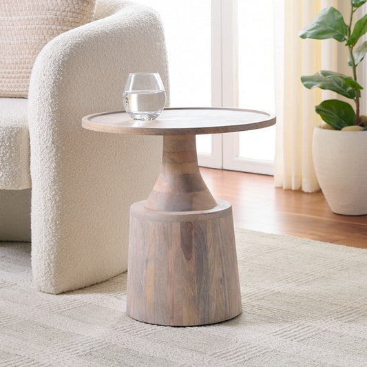 Igliano 18 in. Mango Wood Accent Table