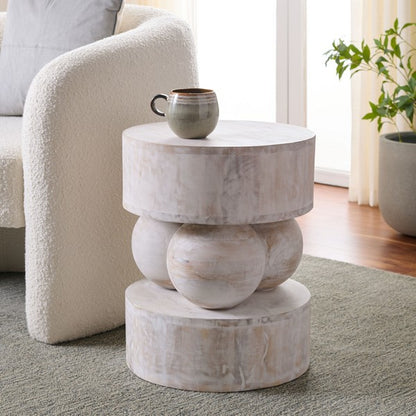 Fraigas 20 in. Mango Wood Accent Table