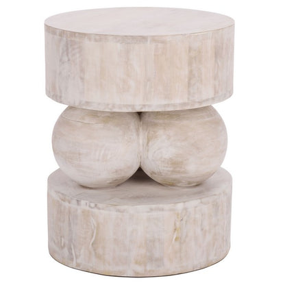 Fraigas 20 in. Mango Wood Accent Table