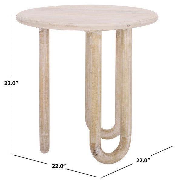 Centese 22 in. Mango Wood Accent Table