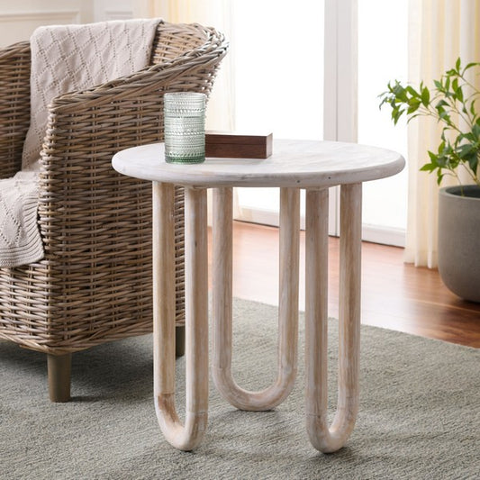 Centese 22 in. Mango Wood Accent Table