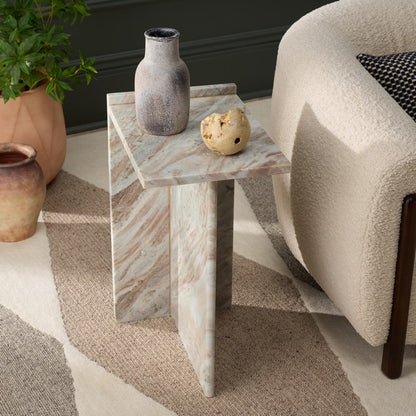 Foria 24 in. Marble Accent Table