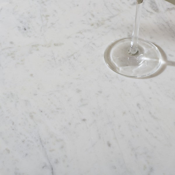 Abbate 24 in. Marble Top Accent Table
