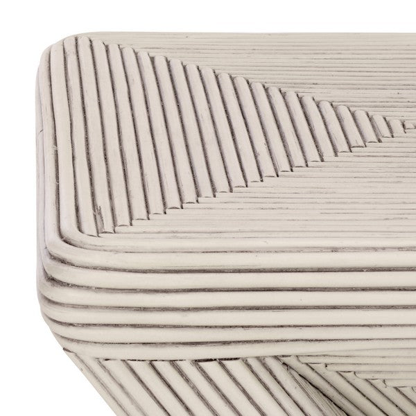 Lusen 25 in. Rattan Accent Table