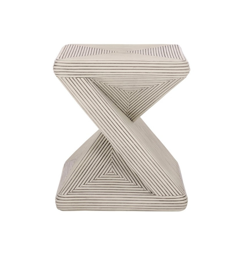 Lusen 25 in. Rattan Accent Table