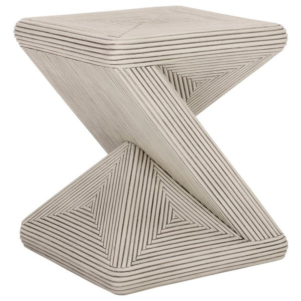 Lusen 25 in. Rattan Accent Table