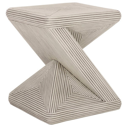 Lusen 25 in. Rattan Accent Table