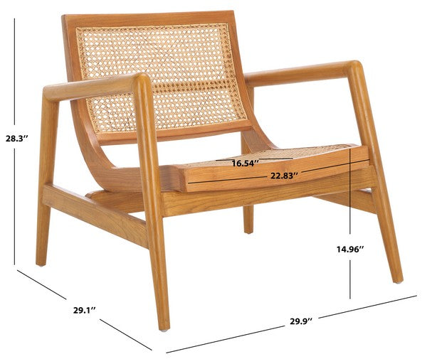 Aurina Sungkai Wood Accent Chair
