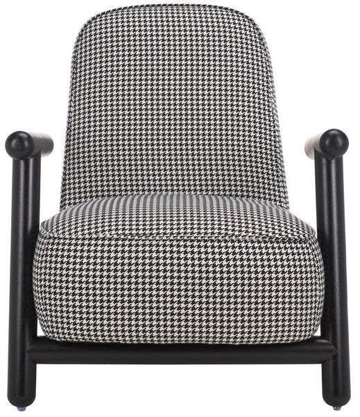 Sanza Accent Chair - Black Houndstooth