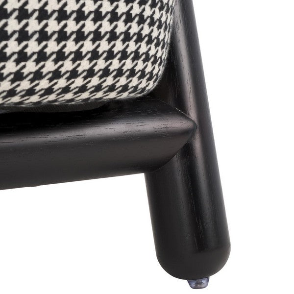 Sanza Accent Chair - Black Houndstooth