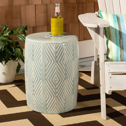 Eggi 18 in. Ceramic Accent Table