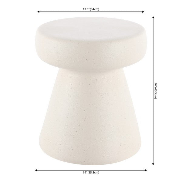 Tiria 16 in. Ceramic Accent Table