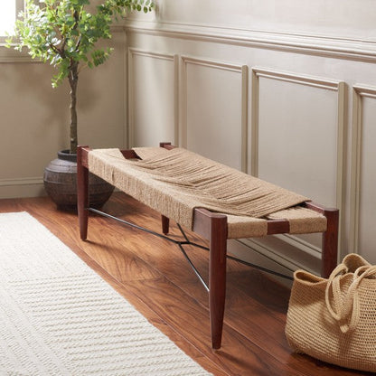 Dogana Woven Natural Jute Bench