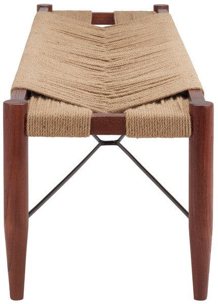 Dogana Woven Natural Jute Bench