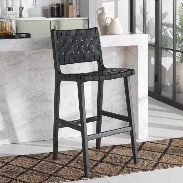 Turate Leather Bar Stool