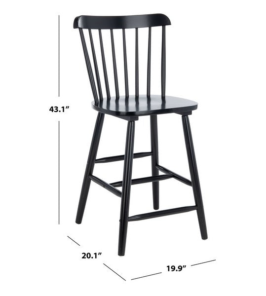 Osilo Rubberwood Counter Stool - Set of 2