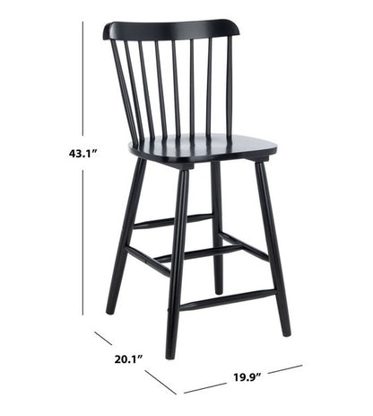 Osilo Rubberwood Counter Stool - Set of 2