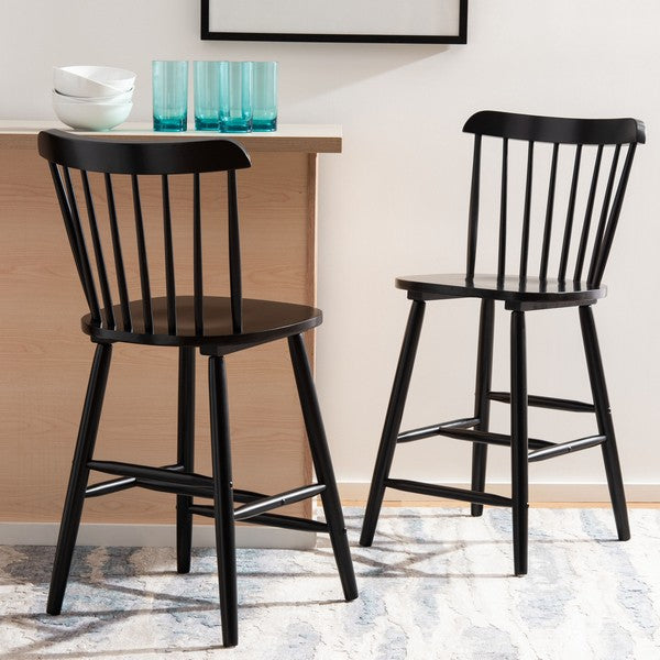 Osilo Rubberwood Counter Stool - Set of 2
