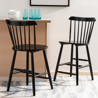 Osilo Rubberwood Counter Stool - Set of 2