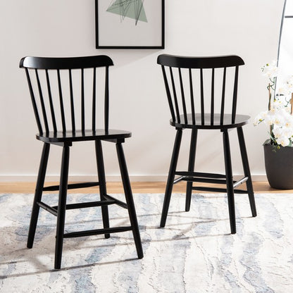 Osilo Rubberwood Counter Stool - Set of 2