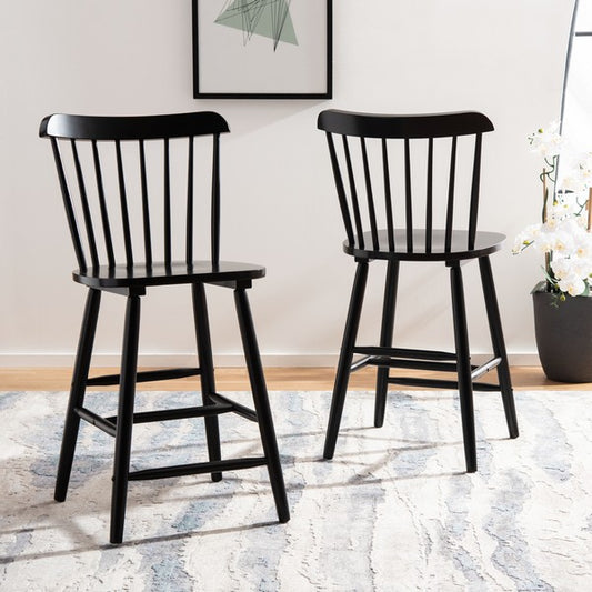 Osilo Rubberwood Counter Stool - Set of 2