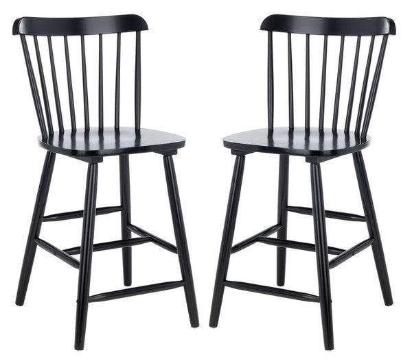 Osilo Rubberwood Counter Stool - Set of 2
