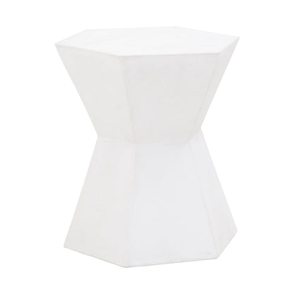 Perino 19 in. Concrete Accent Table - Ivory