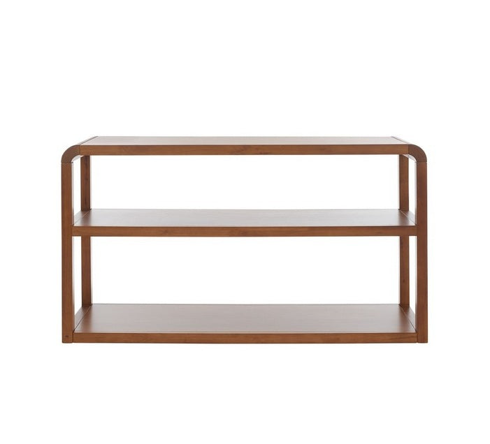 Glorie 53 in. Rubberwood Console Table - Walnut