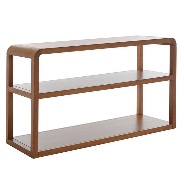 Glorie 53 in. Rubberwood Console Table - Walnut