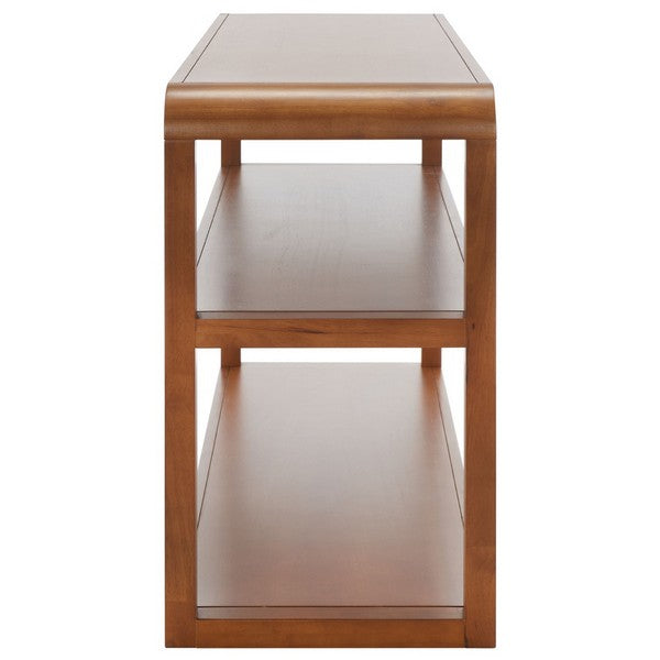 Glorie 53 in. Rubberwood Console Table - Walnut