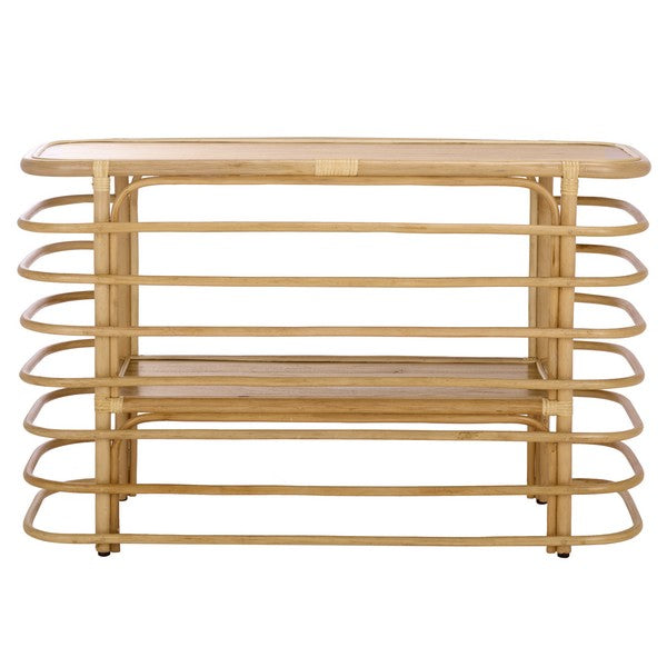 Trieste 47 in. Sea Hibiscus Wood Console Table