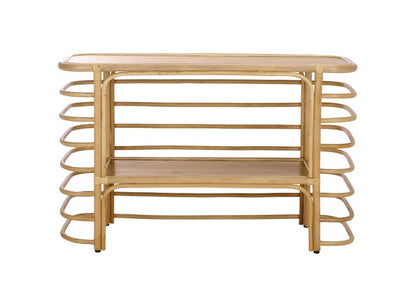 Trieste 47 in. Sea Hibiscus Wood Console Table