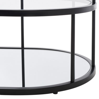 Patria 42 in. Shelf Coffee Table - Black