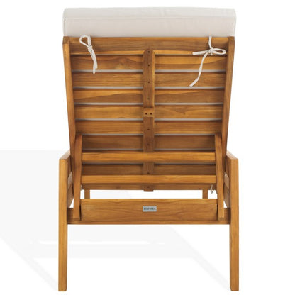Grosio 79 in. Brazilian Teak Wood Chaise Lounge