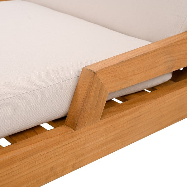 Grosio 79 in. Brazilian Teak Wood Chaise Lounge