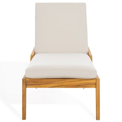 Grosio 79 in. Brazilian Teak Wood Chaise Lounge