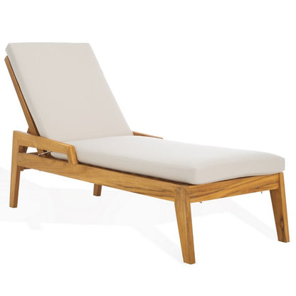 Grosio 79 in. Brazilian Teak Wood Chaise Lounge
